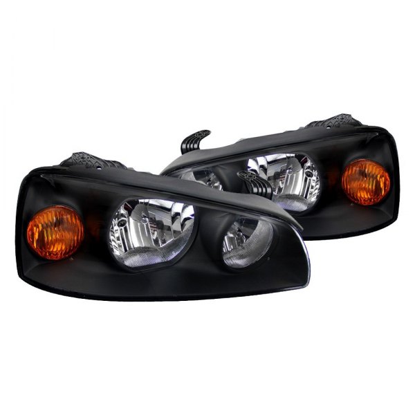 Spec-D® - Black Euro Headlights, Hyundai Elantra