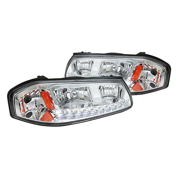 Spec-D® - Chrome Euro Headlights with LED DRL, Chevy Impala