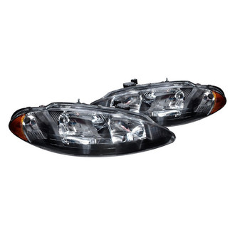 Spec-D® - Driver and Passenger Side Black Euro Headlights