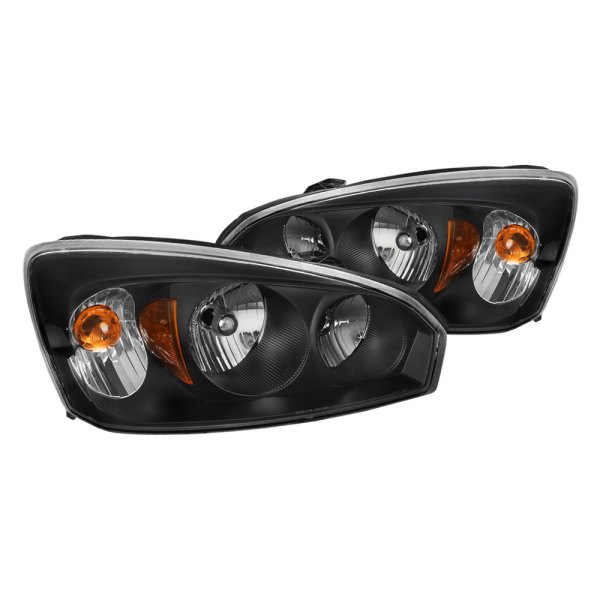 Spec-D® - Black Euro Headlights, Chevy Malibu