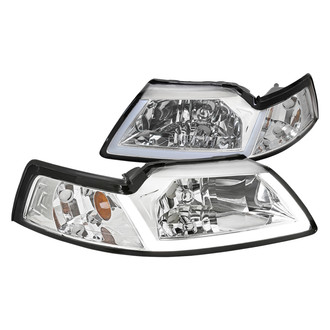 Spec-D® - Driver and Passenger Side Chrome LED DRL Bar Headlights
