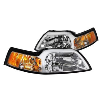 Spec-D® - Driver and Passenger Side Chrome Euro Headlights
