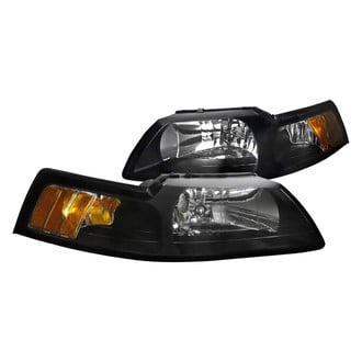 Spec-D® - Driver and Passenger Side Black Euro Headlights