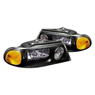 Spec-D® - Driver and Passenger Side Black Euro Headlights