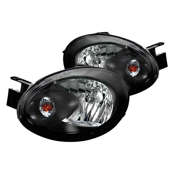 Spec-D® - Black Euro Headlights, Dodge Neon