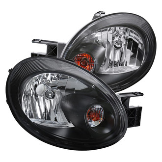 Spec-D® - Driver and Passenger Side Black Euro Headlights