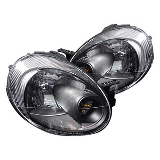 Spec-D® - Driver and Passenger Side Black Euro Headlights