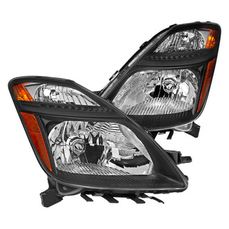 Spec-D® - Driver and Passenger Side Matte Black Euro Headlights