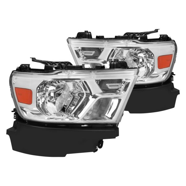 Spec-D® - Chrome Factory Style Headlights, Dodge Ram