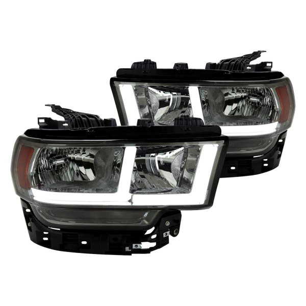 Spec-D® - Chrome/Smoke LED DRL Bar Headlights