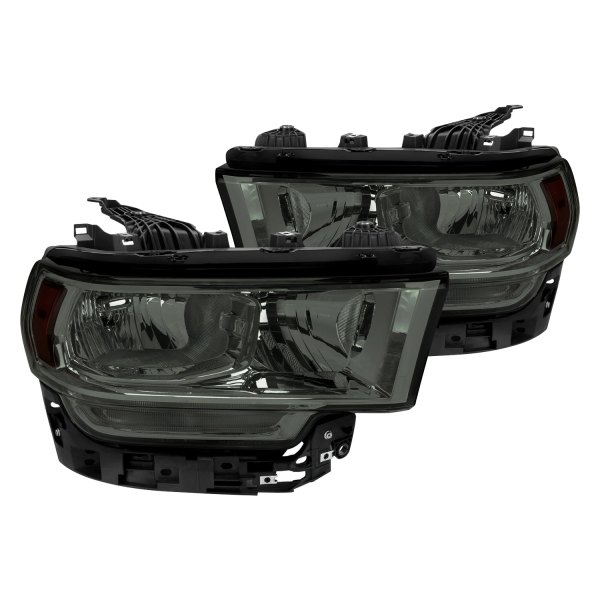 Spec-D® - Chrome/Smoke Factory Style Headlights