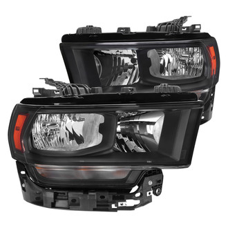 Spec-D® - Driver and Passenger Side Matte Black Factory Style Headlights