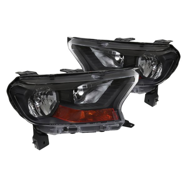 Spec-D® - Matte Black Factory Style Headlights, Ford Ranger