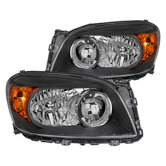 Spec-D® - Driver and Passenger Side Matte Black Factory Style Headlights