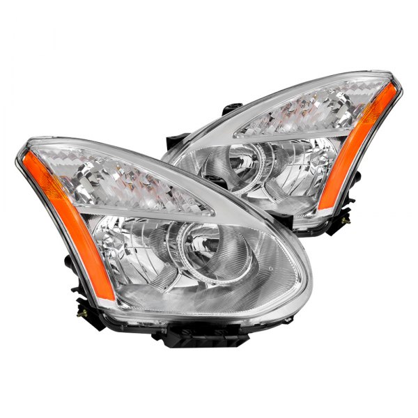Spec-D® - Chrome Euro Headlights, Nissan Rogue
