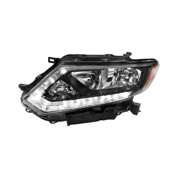 Spec-D® - Driver Side Matte Black Factory Style Headlight with LED DRL