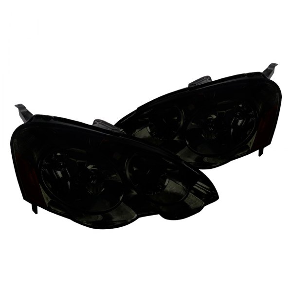 Spec-D® - Chrome/Smoke Euro Headlights, Acura RSX