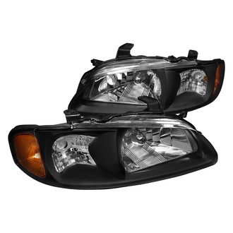 Spec-D® - Driver and Passenger Side Black Euro Headlights