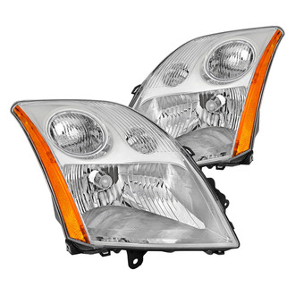 Spec-D® - Driver and Passenger Side Chrome Factory Style Headlights