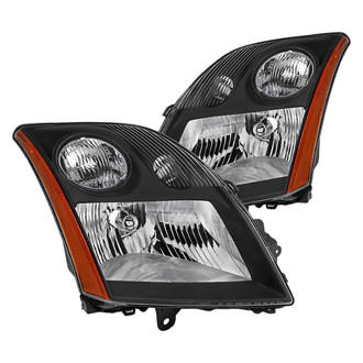 Spec-D® - Driver and Passenger Side Matte Black Factory Style Headlights