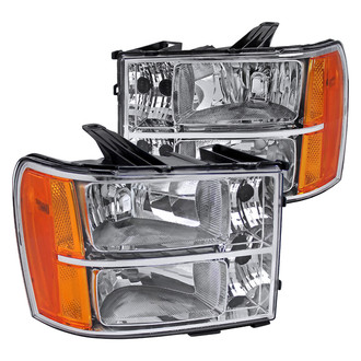 Spec-D® - Driver and Passenger Side Chrome Euro Headlights