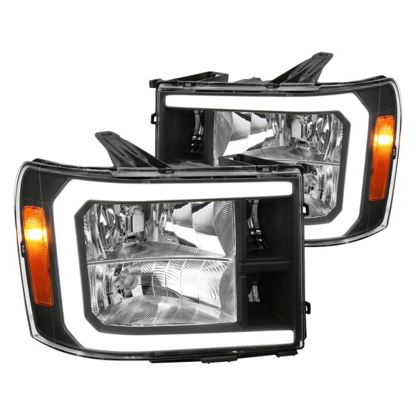 Spec-D® - Black LED DRL Bar Headlights
