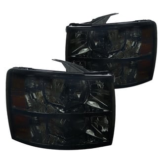 Spec-D® - Driver and Passenger Side Chrome/Smoke Euro Headlights
