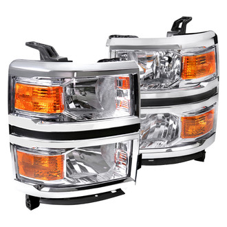 Spec-D® - Driver and Passenger Side Chrome Euro Headlights