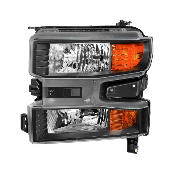Spec-D® - Driver Side Matte Black Factory Style Headlights