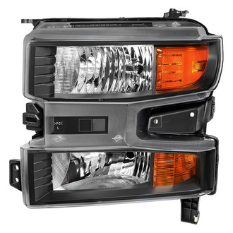 Spec-D® - Passenger Side Matte Black Factory Style Headlight