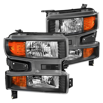 Spec-D® - Driver and Passenger Side Matte Black Factory Style Headlights