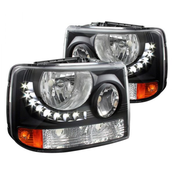 Spec-D® - Black Conversion Euro Headlights with Parking LEDs