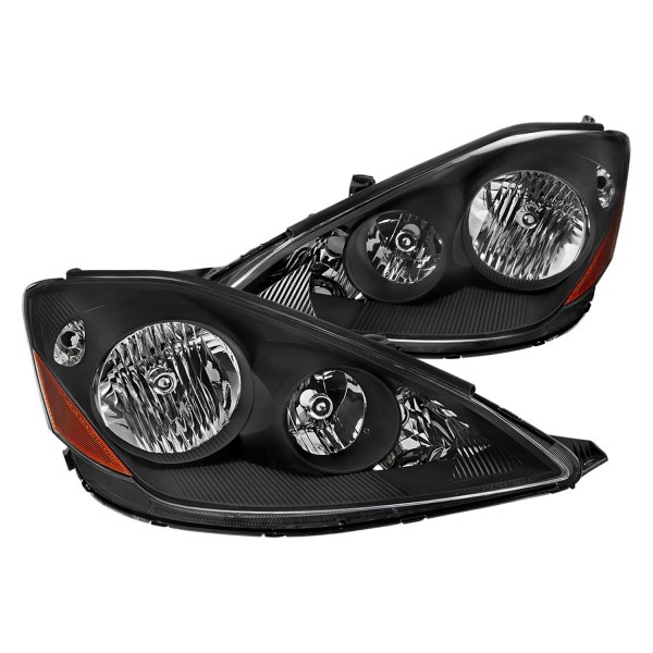 Spec-D® - Driver and Passenger Side Matte Black Euro Headlights