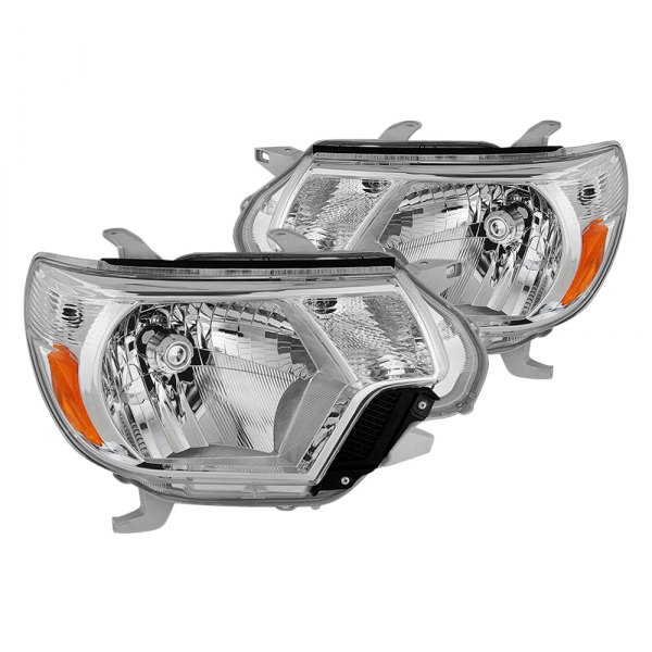 Spec-D® - Chrome Factory Style Headlights, Toyota Tacoma