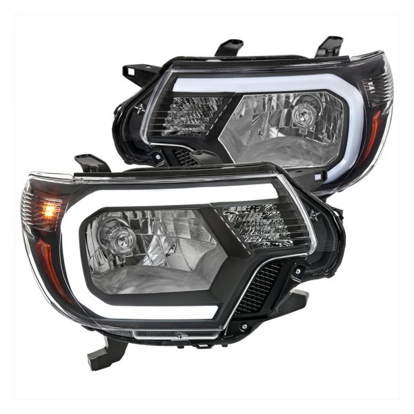 Spec-D® - Matte Black LED DRL Bar Headlights
