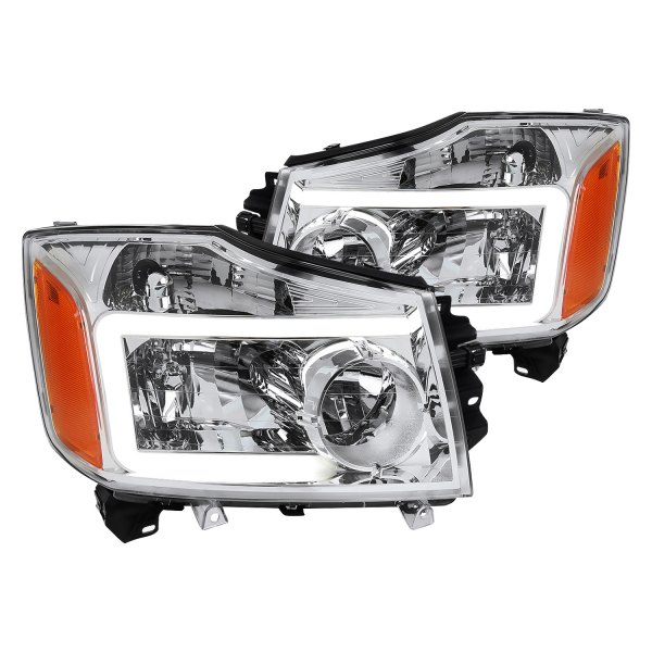 Spec-D® - Chrome LED DRL Bar Headlights