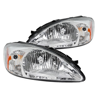 Spec-D® - Driver and Passenger Side Chrome Factory Style Euro Headlights