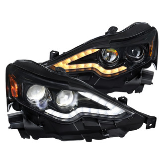 Spec-D® - Driver and Passenger Side Gloss Black Headlights