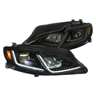 Spec-D® - Driver and Passenger Side Chrome Sequential DRL Bar Projector LED Headlights