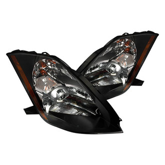 Spec-D® - Driver and Passenger Side Black Euro Headlights