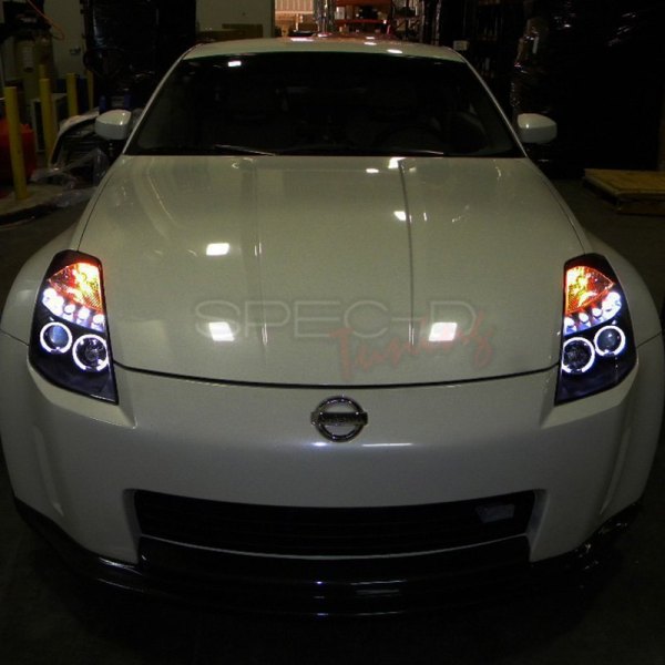 Spec-D® 2LHP-350Z03JM-TM - Black Dual Halo Projector
