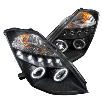 Spec-D® 2LHP-350Z03JM-TM - Driver and Passenger Side Black Dual