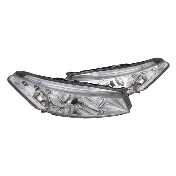 Spec-D® - Chrome Dual Halo Projector Headlights with Parking LEDs, Honda Accord