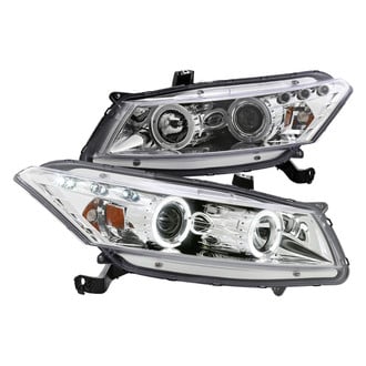 Spec-D® - Driver and Passenger Side Chrome Dual Halo Projector Headlights with Parking LEDs