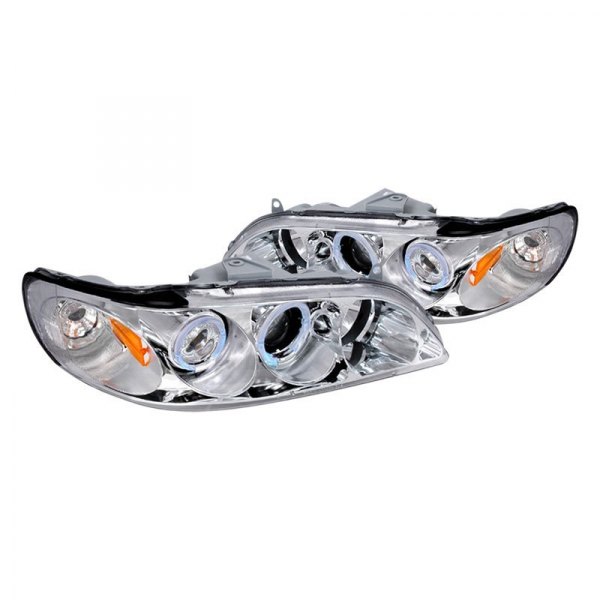 Spec-D® - Chrome LED Dual Halo Projector Headlights, Honda Accord