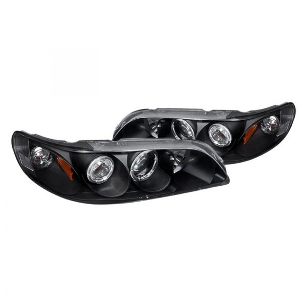 Spec-D® - Black LED Dual Halo Projector Headlights, Honda Accord
