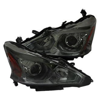 Spec-D® - Driver and Passenger Side Gloss Black/Smoke Projector Headlights