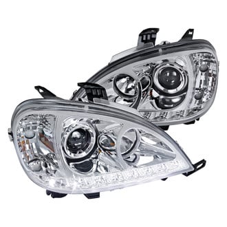 Spec-D® - Driver and Passenger Side Chrome Projector Headlights with LED DRL