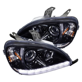 Spec-D® - Driver and Passenger Side Black/Smoke Projector Headlights with LED DRL