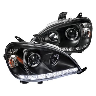 Spec-D® - Driver and Passenger Side Black Projector Headlights with LED DRL